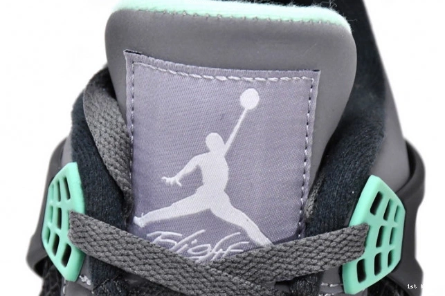 1st Kicks Shoes Retro Jordan Glow 4 Green 308497-033 Air 0817